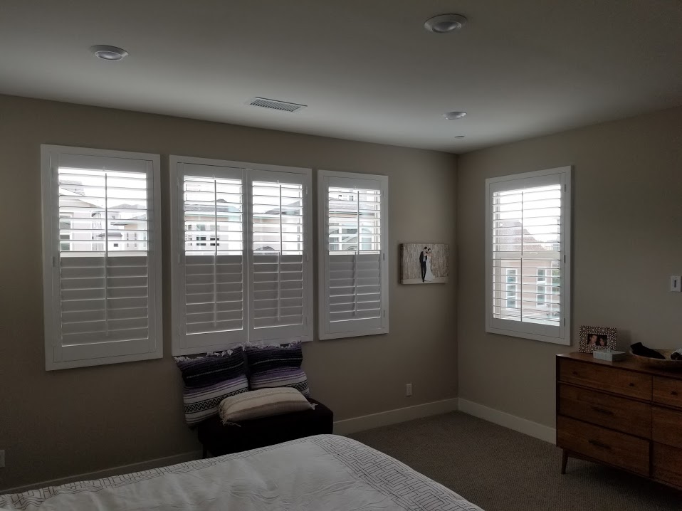 Shutters installation in Buena Park CA by Blinds by Design