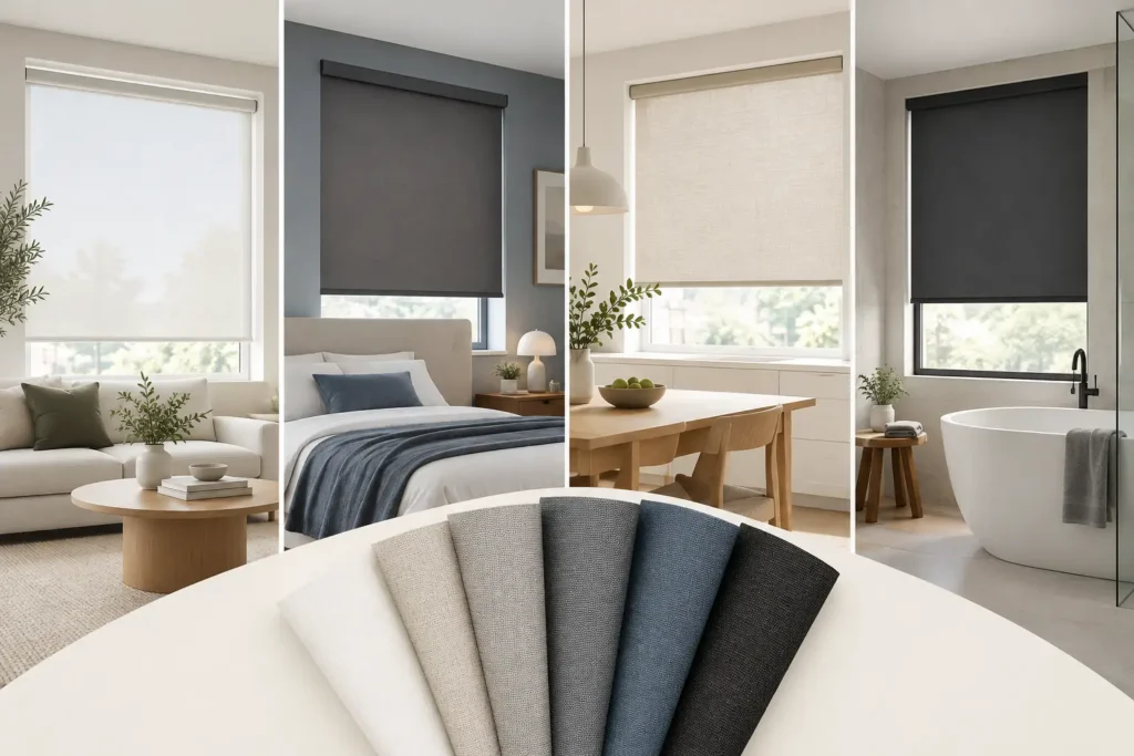 A Guide to Roller Shade Fabrics for Every Room