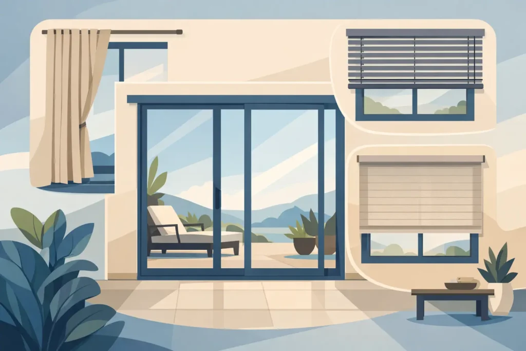 Best Window Coverings for Sliding Glass Doors