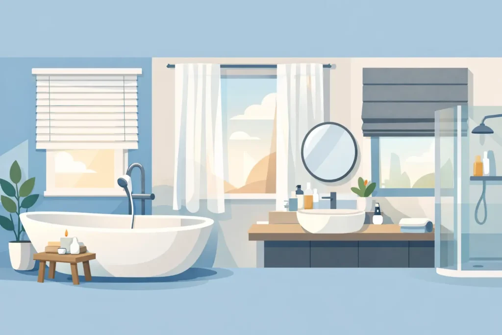 Best Window Treatments for Bathrooms at Home