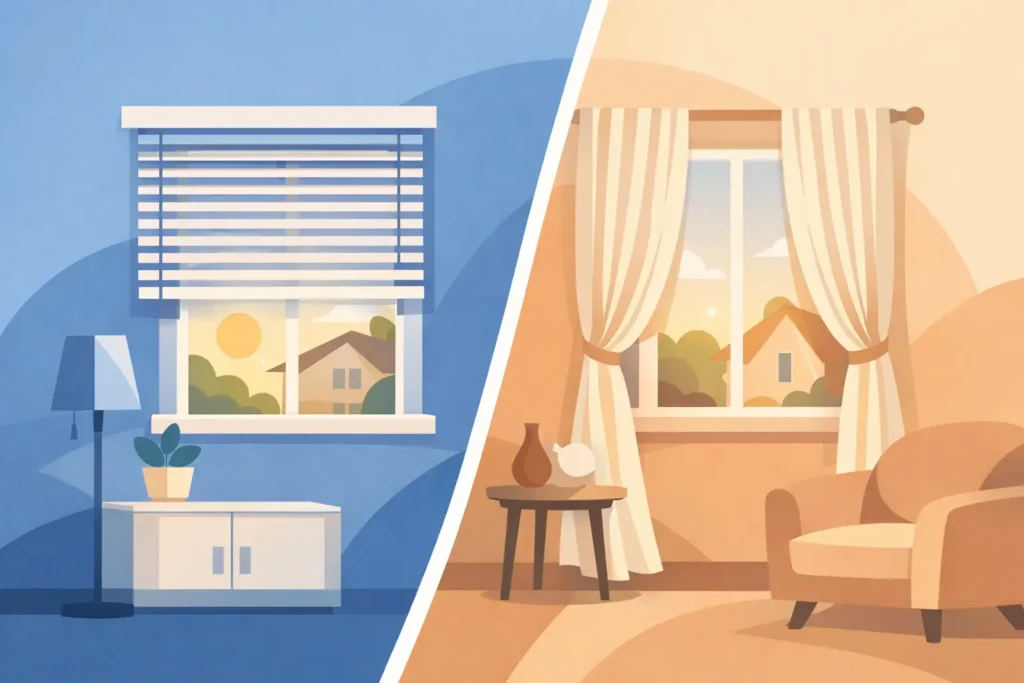 Blinds vs Curtains Comparison for Your Home