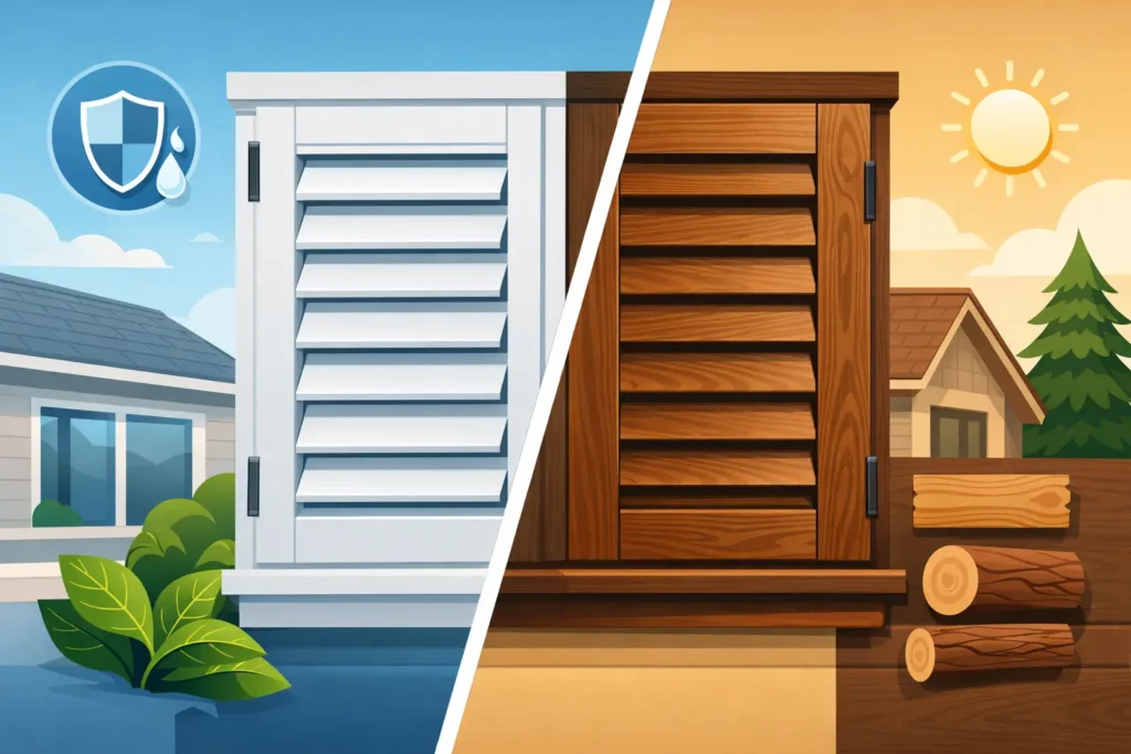 Composite Shutters Versus Wood Shutters Compared