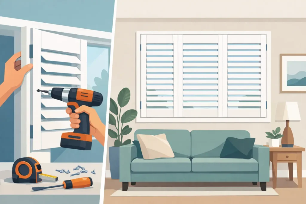 Custom Plantation Shutters Installation