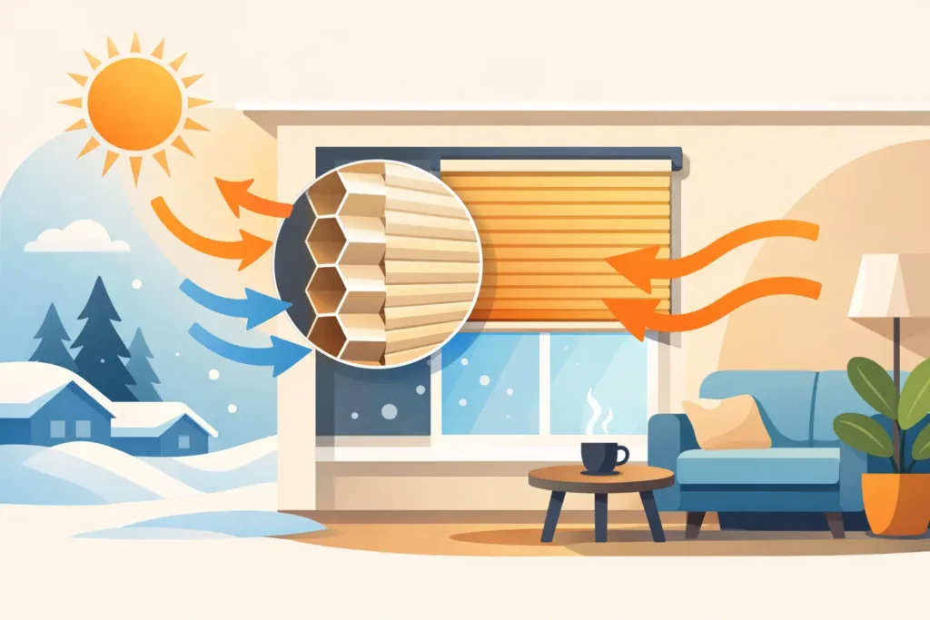 How Cellular Shades Insulation Works at Home