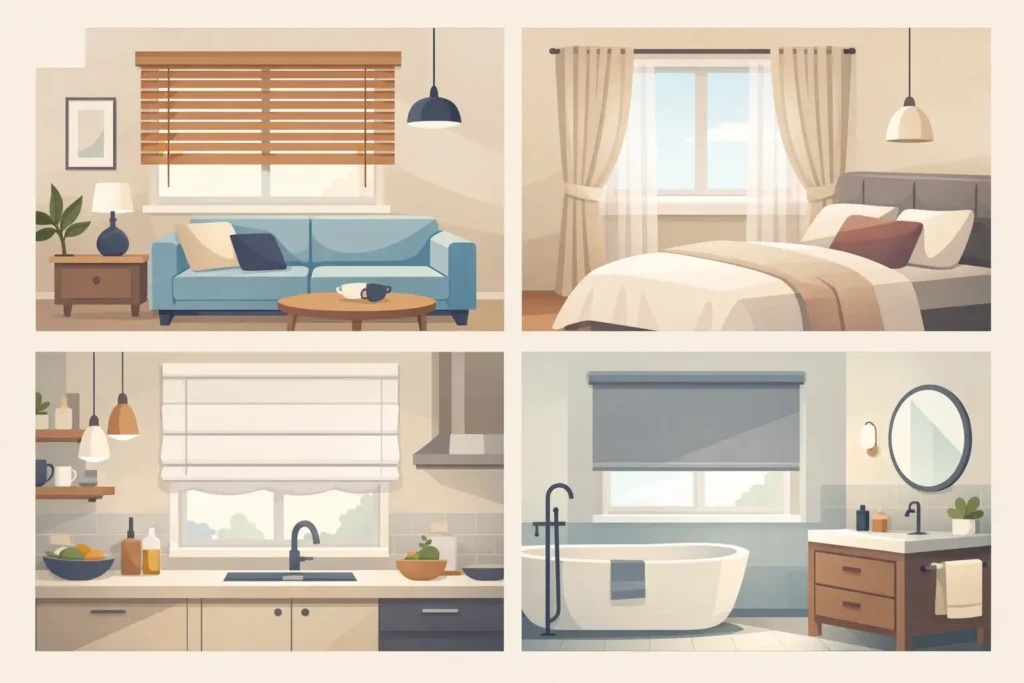 How to Match Blinds Style in Every Room