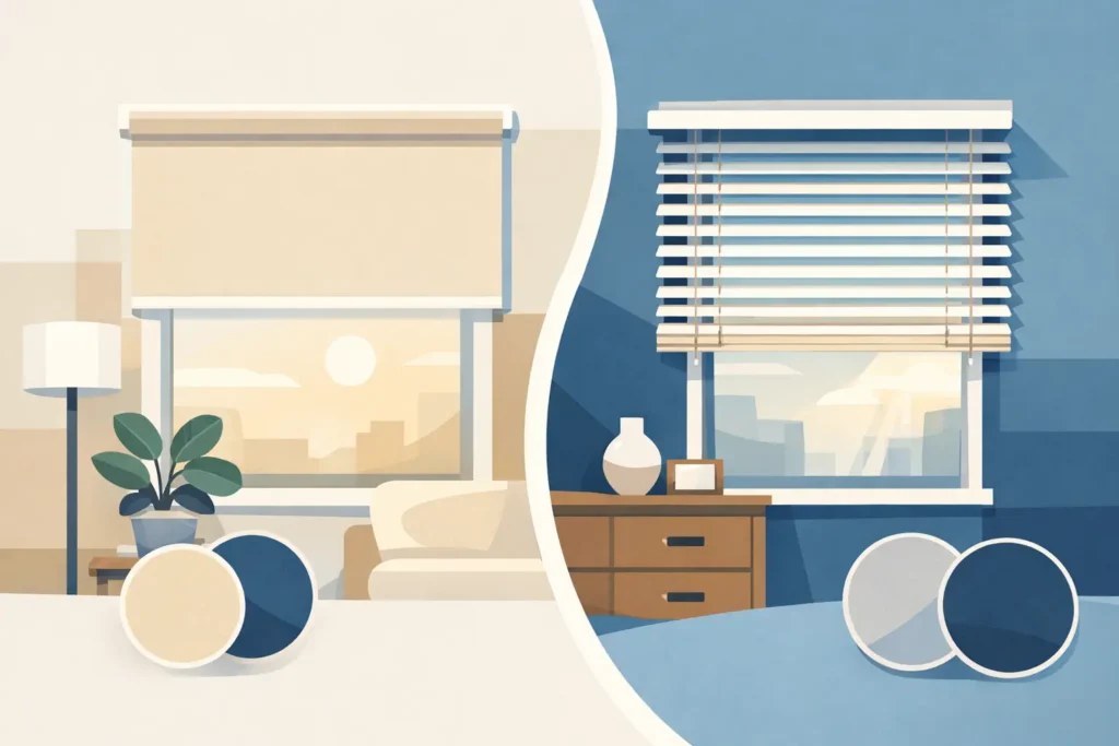 Roller Shades Versus Blinds: Which Fits Best?
