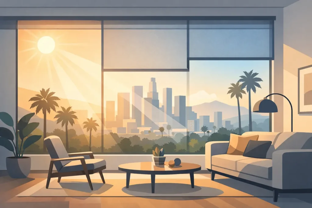 Solar Shades for Glare Reduction in LA Homes