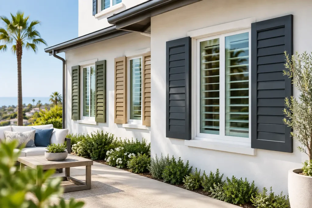 Modern Shutter Color Trends for California Homes