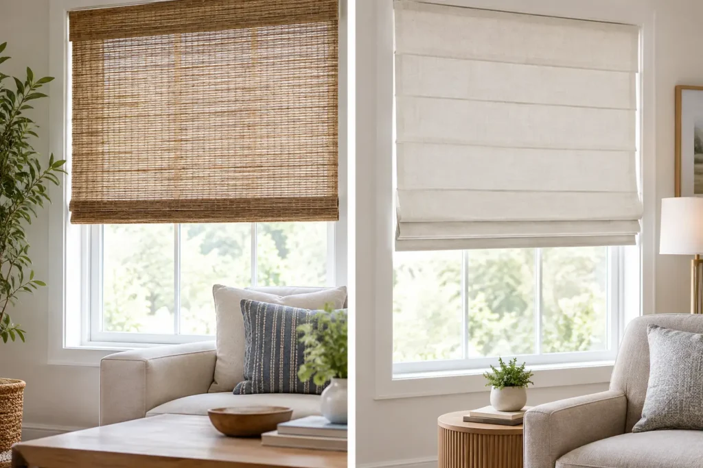 Woven Shades Versus Roman Shades for Your Home