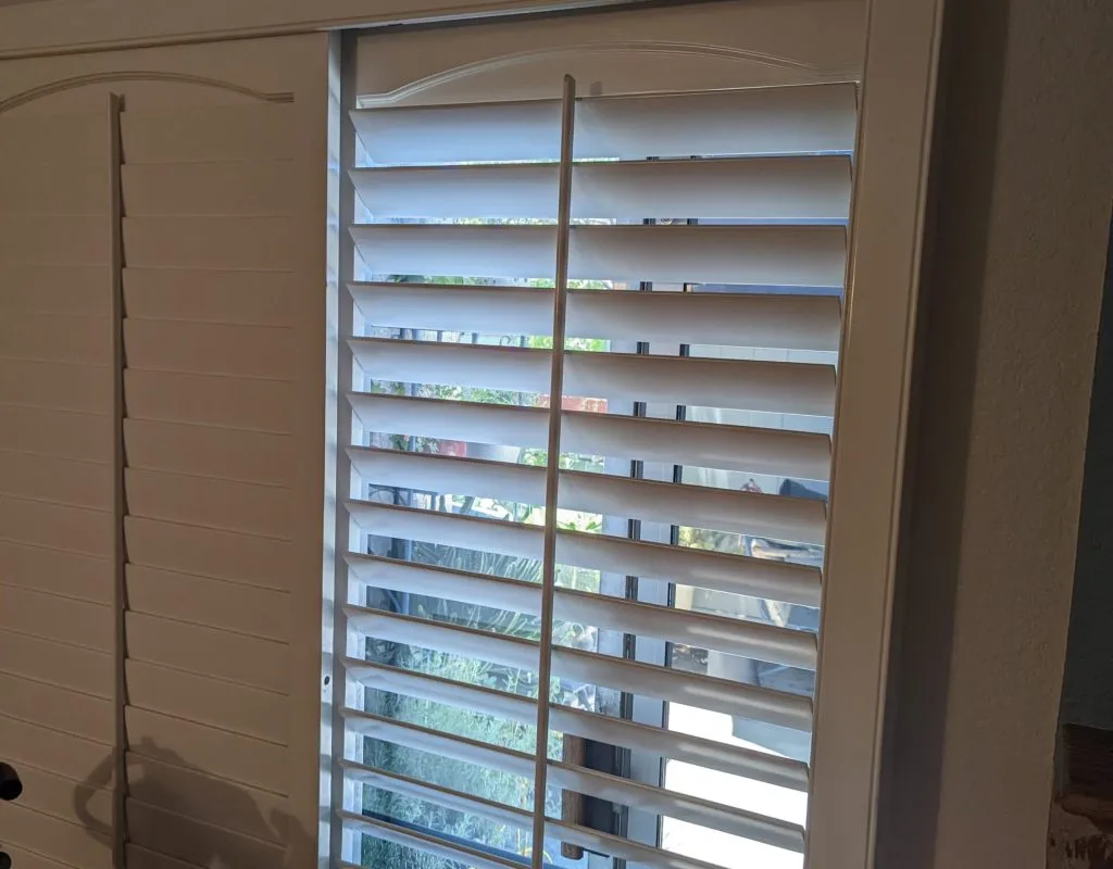 Professional shutters installation on a modern home in Lakewood, CA