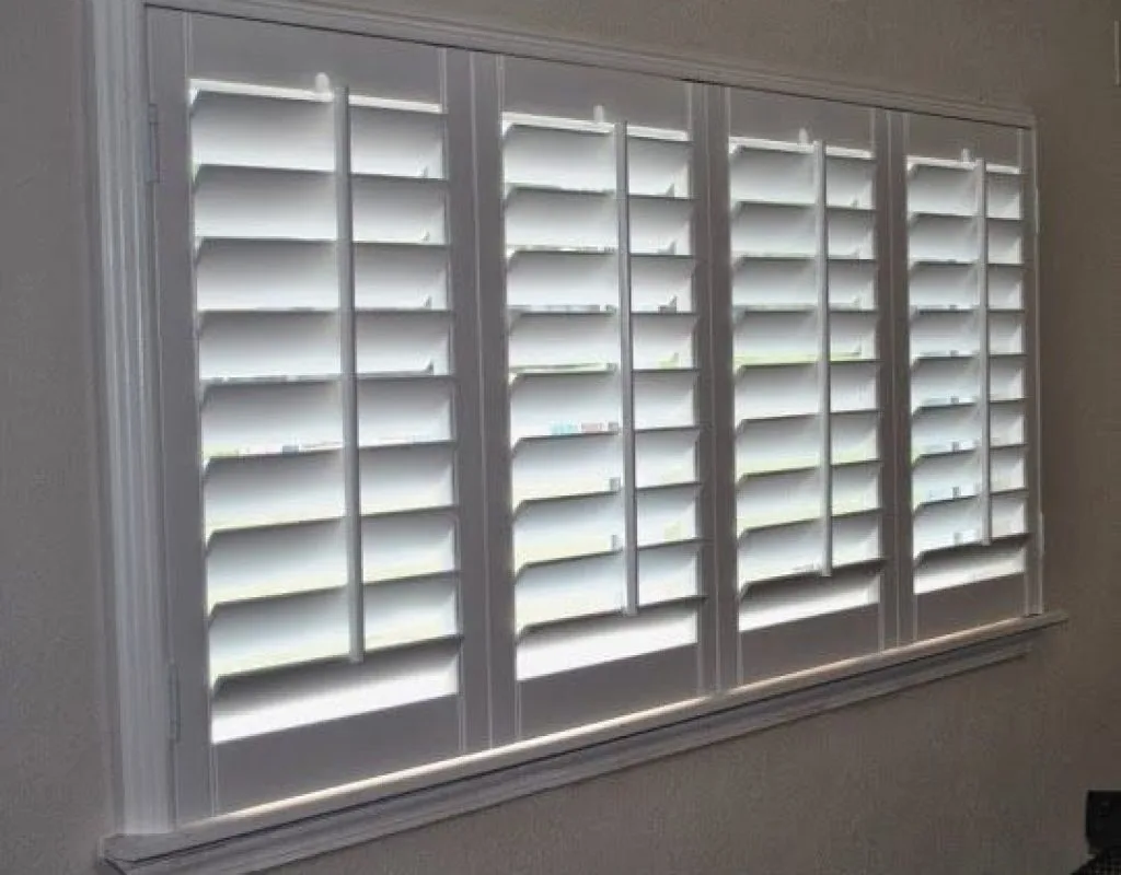 Shutters installation in Newport Beach, CA living room